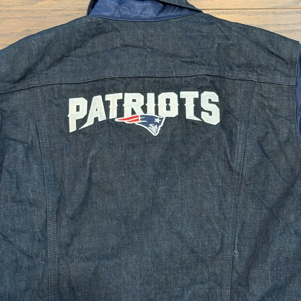 Levi's Woman’s New England Patriots NFL football denim jacket Size XXL - Picture 6 of 14